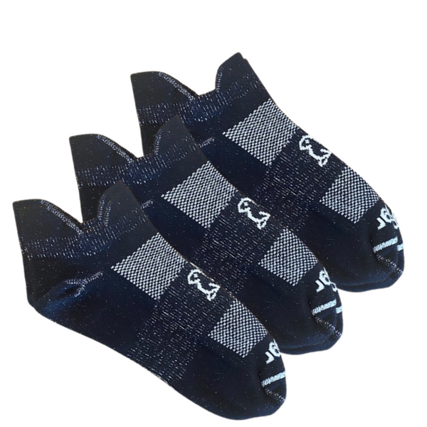 3-Pack Nylon Performance Cushion Ankle Socks