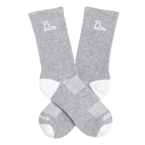 single sustainable athletic crew socks