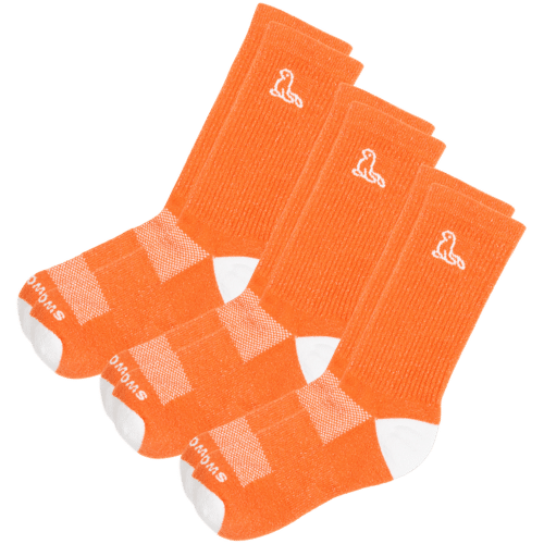 3-pack sustainable athletic crew socks